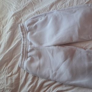 White lovestreak joggers/sweatpants XS